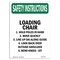 Signmission OSHA INSTRUCTIONS, 5" Height, Decal, 5" x 3.5", Portrait, Loading Chair 1. Hold Poles In OS-SI-D-35-V-11476 - alternate 1